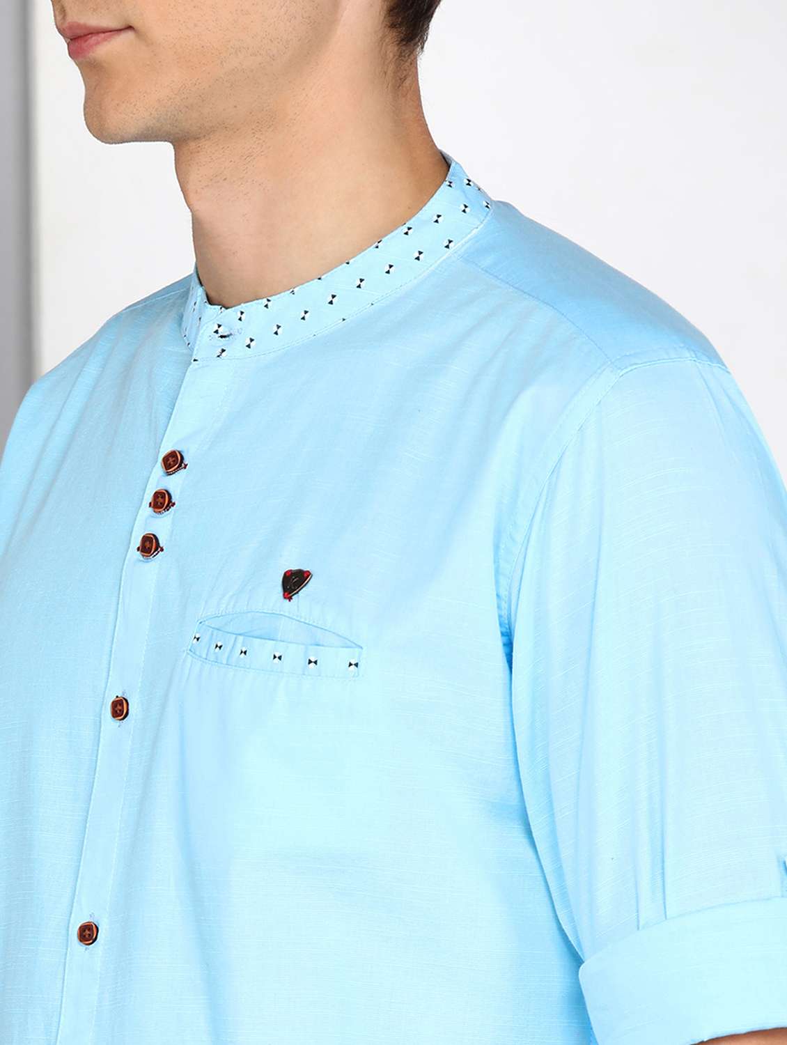 men solid long sleeve regular fit casual shirt - 22443113 -  Standard Image - 1