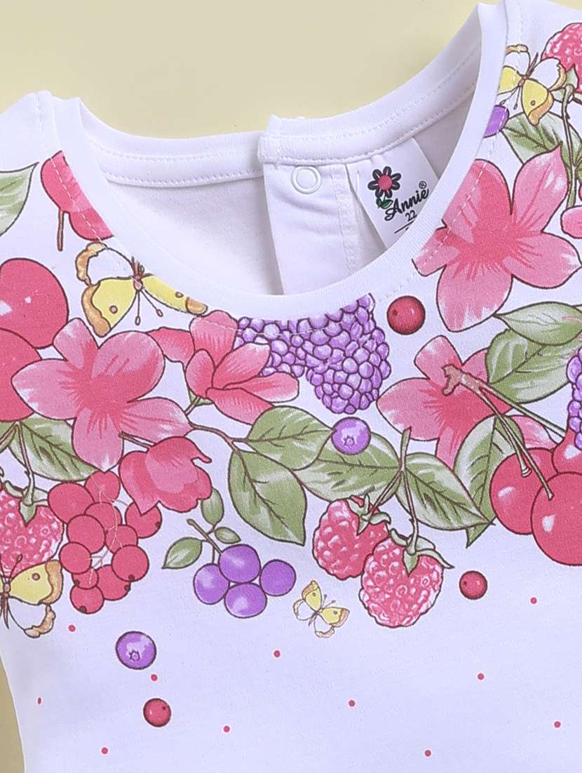 girls printed round neck shorts set - 22443284 -  Standard Image - 4