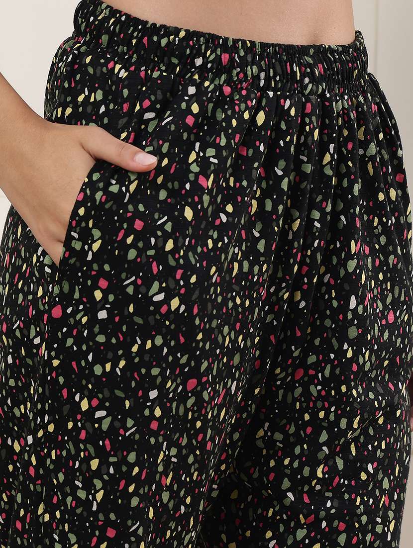 black cotton loungewear - 22443296 -  Standard Image - 1