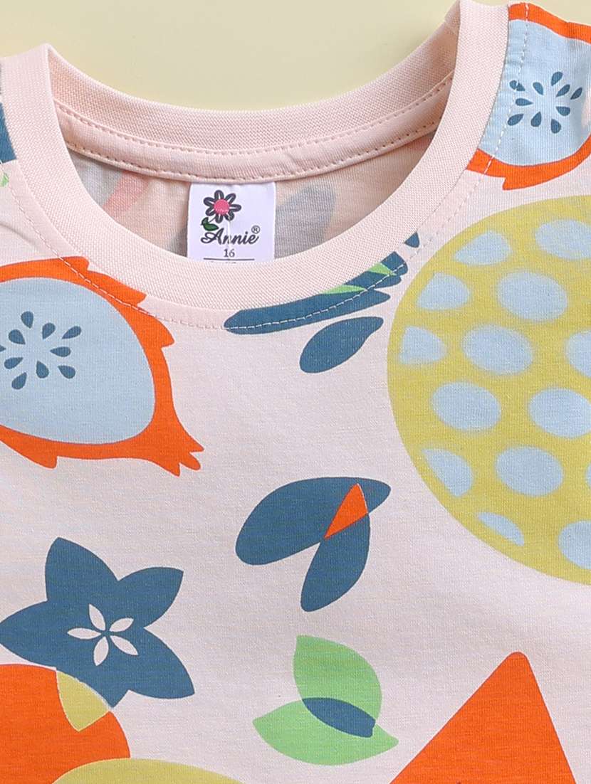 kids  pink cotton blend shorts & top set co-ord set - 22443311 -  Standard Image - 4