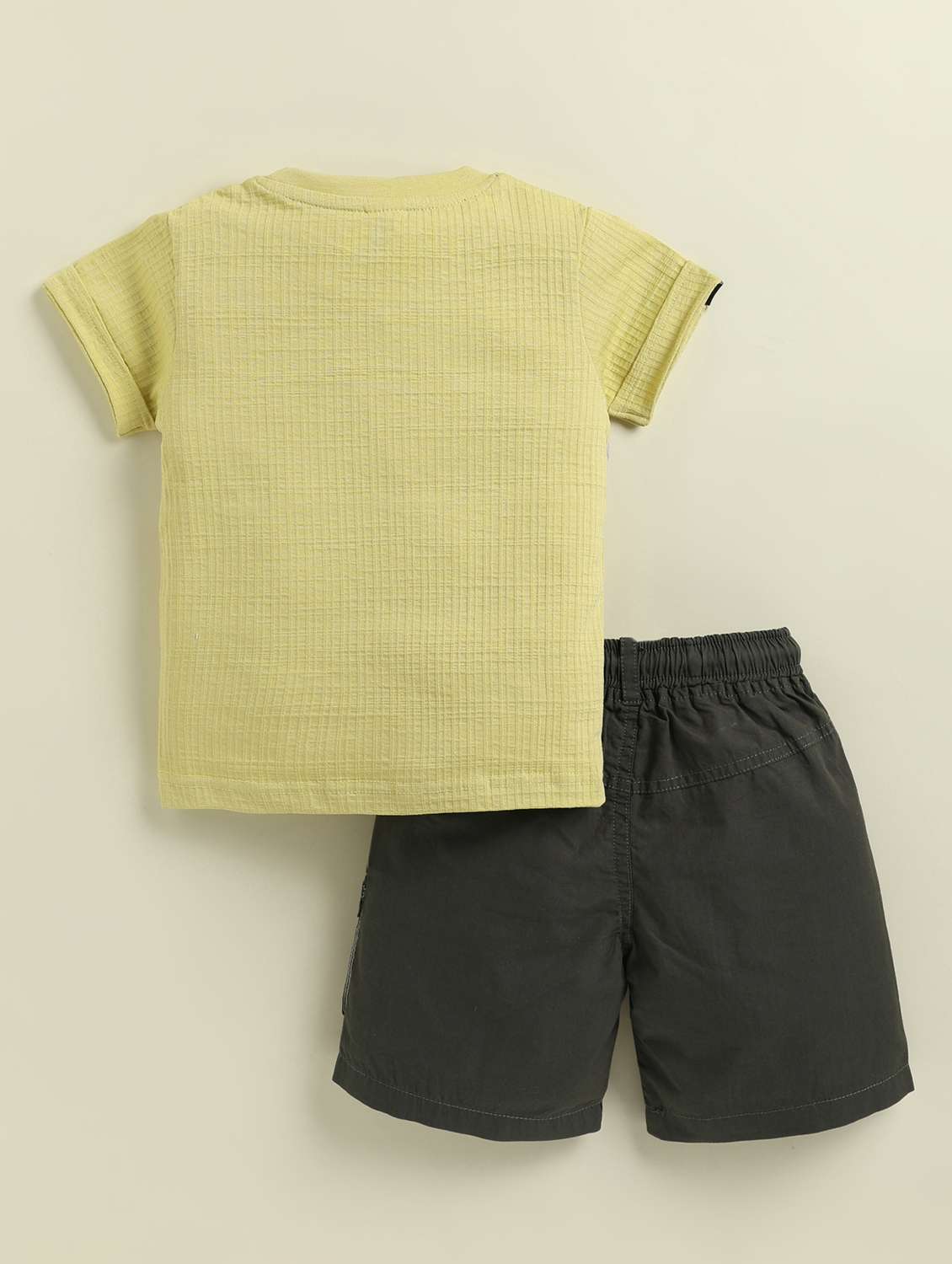 boys yellow lycra shorts set - 22443357 -  Standard Image - 1
