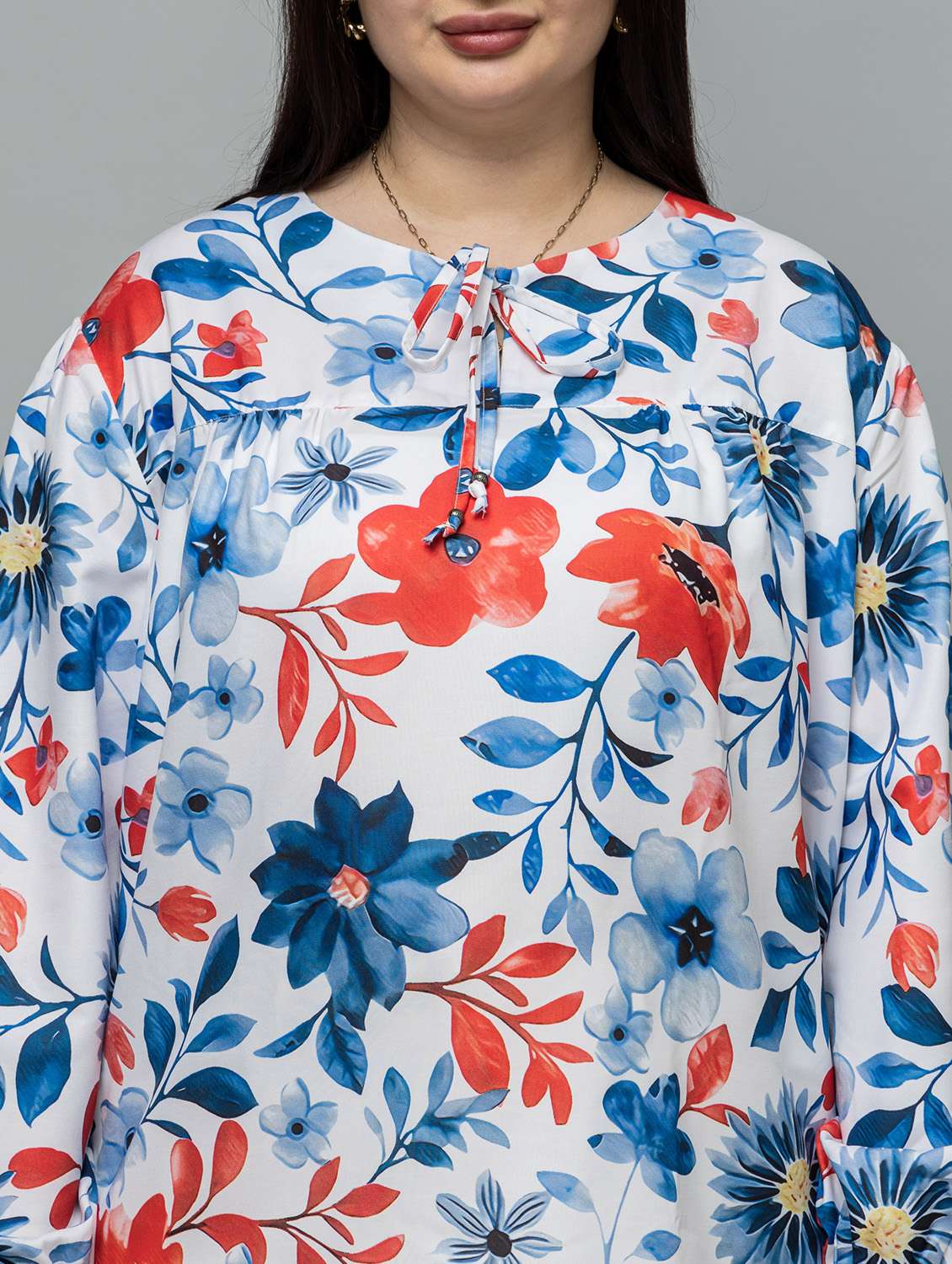 women plus size printed long sleeve top - 22443569 -  Standard Image - 1