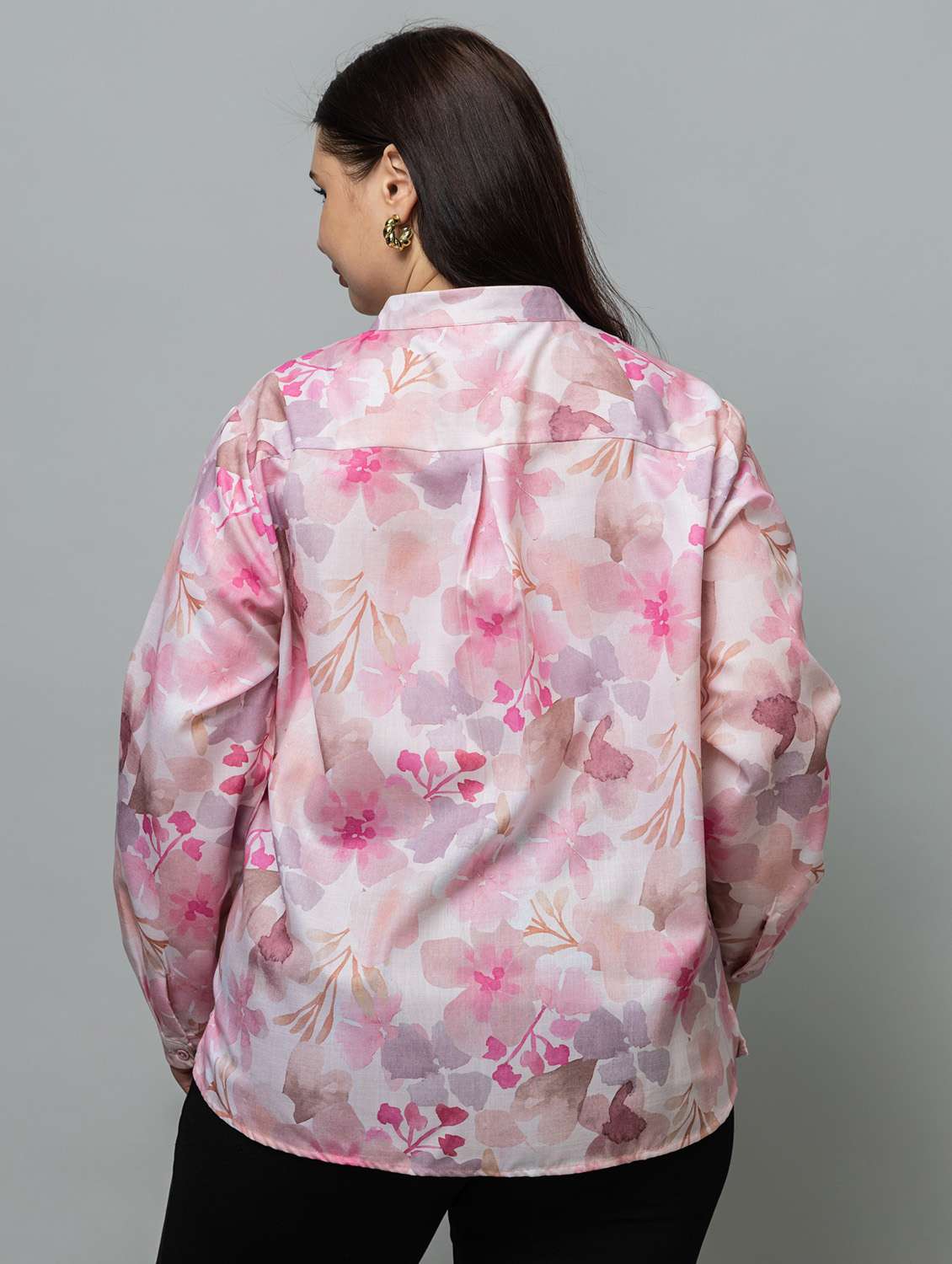 women plus size printed long sleeve top - 22443575 -  Standard Image - 4