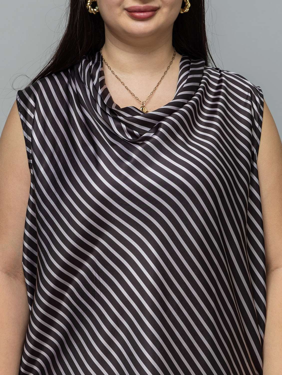 women plus size pinted sleeveless top - 22443584 -  Standard Image - 1