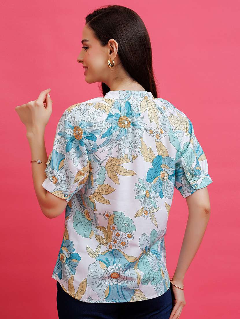 women printed sleeveless regular top - 22443614 -  Standard Image - 4