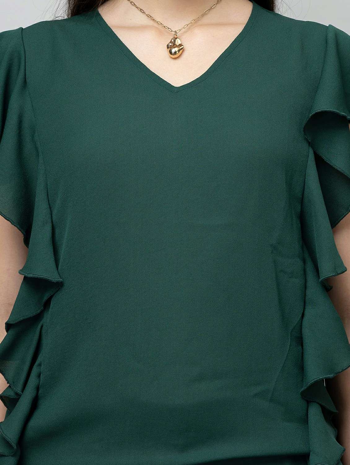 women solid short sleeve regular top - 22443642 -  Standard Image - 1