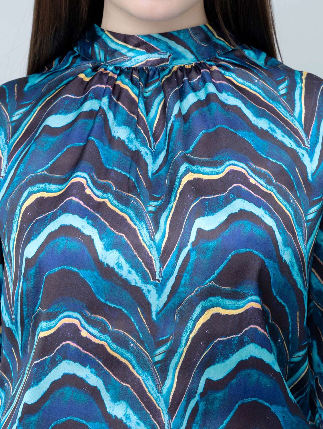 women printed long sleeve regular top - 22443648 -  Standard Image - 1