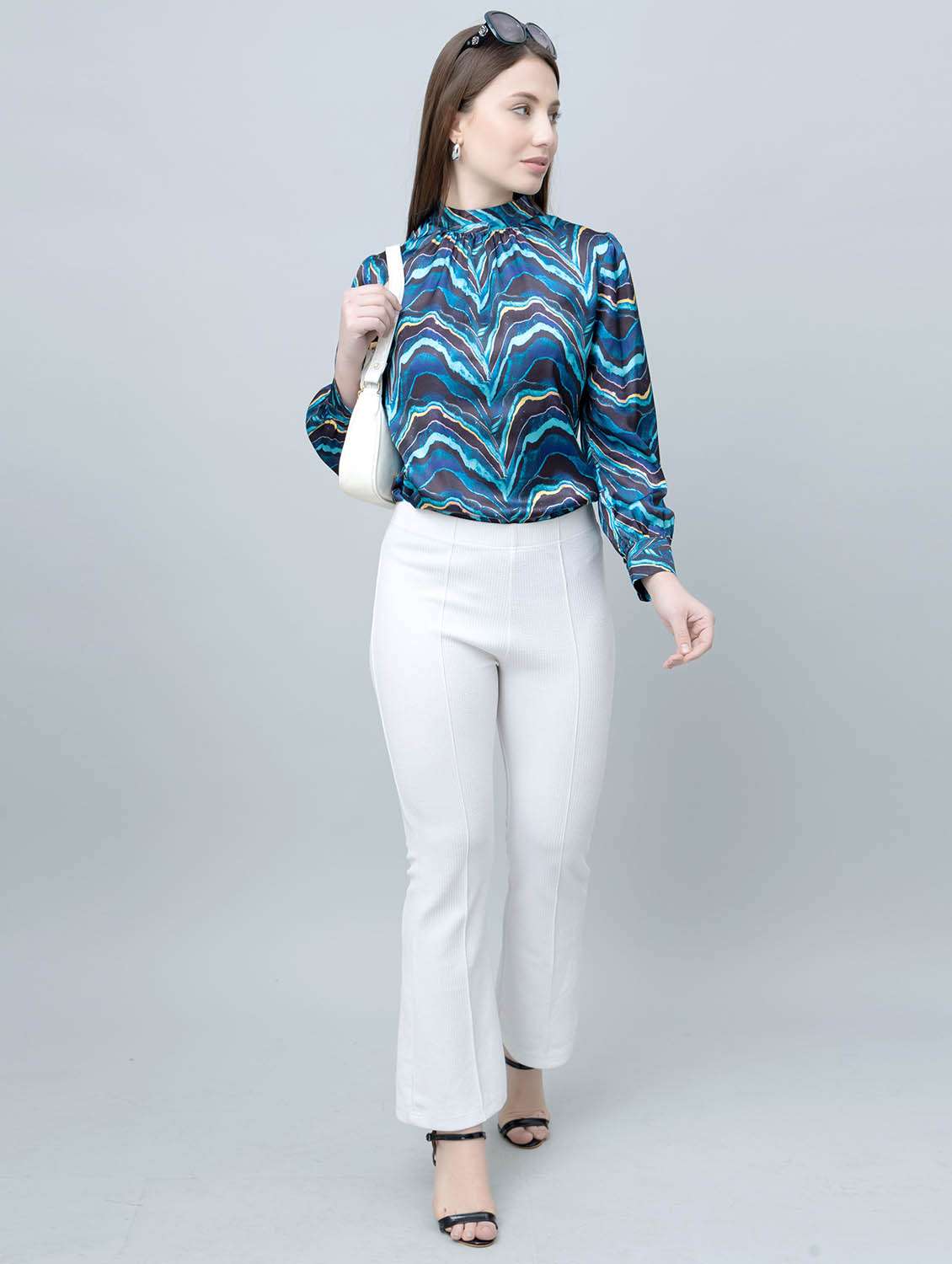 women printed long sleeve regular top - 22443648 -  Standard Image - 6