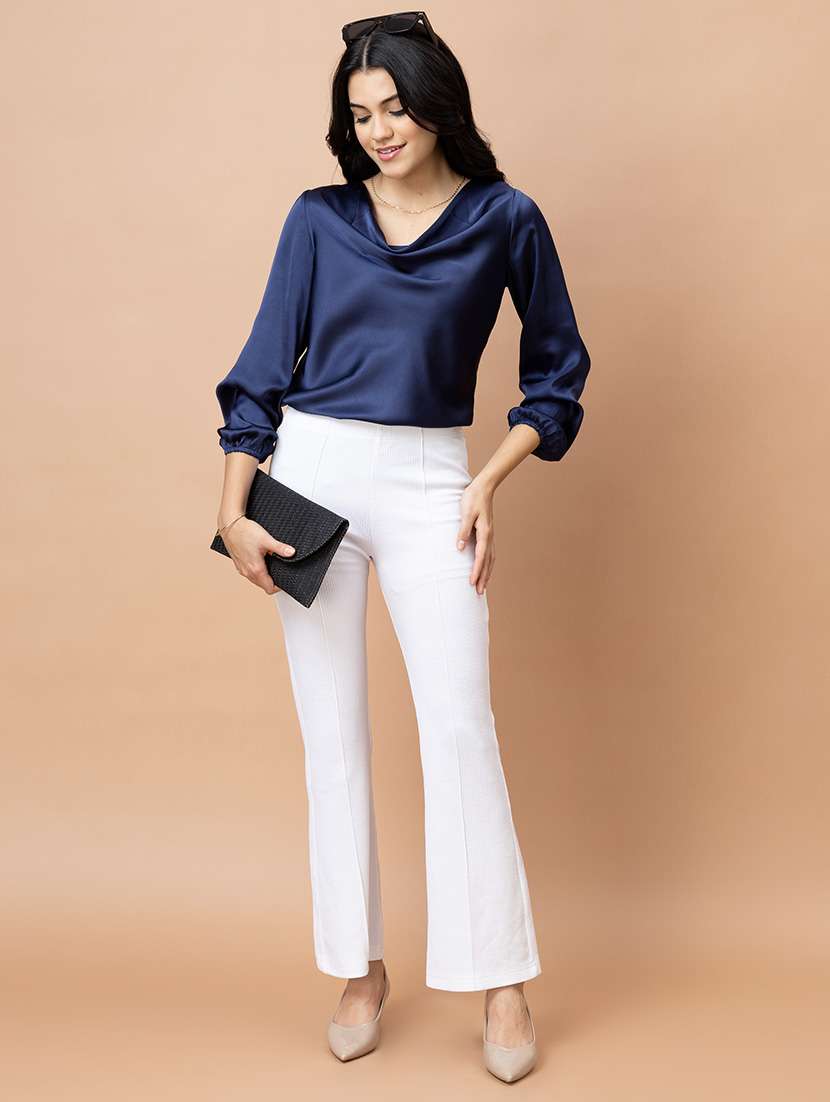 women solid long sleeve regular top - 22443658 -  Standard Image - 6