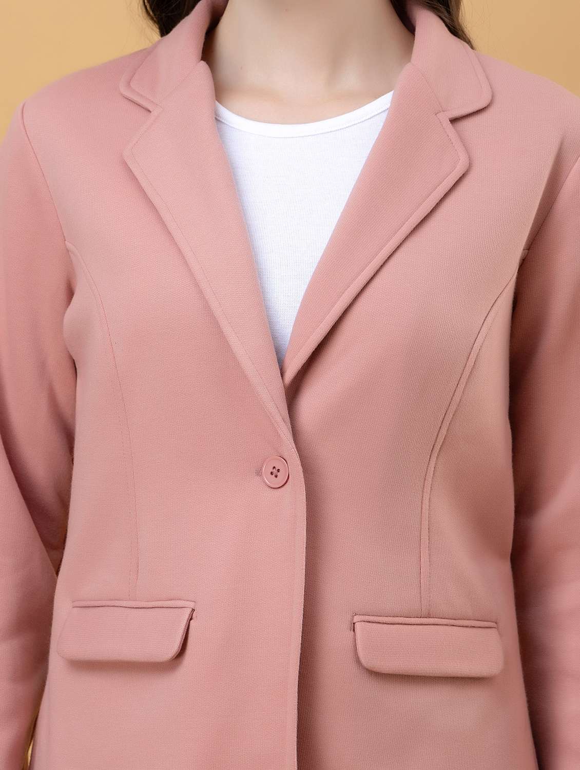 women pink fleece regular jacket - 22443701 -  Standard Image - 1