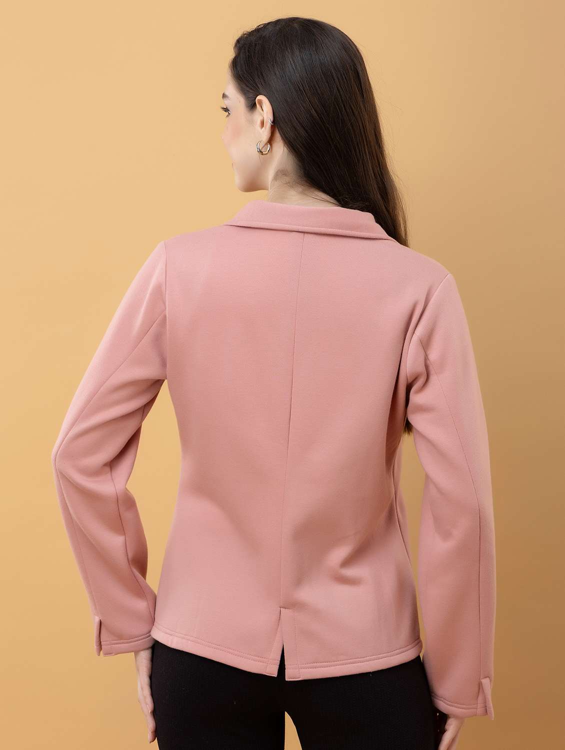 women pink fleece regular jacket - 22443701 -  Standard Image - 4