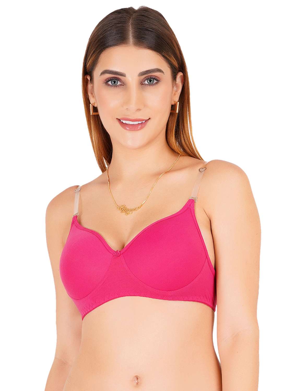 women solid non-wired t-shirt bra - 22443711 -  Standard Image - 1