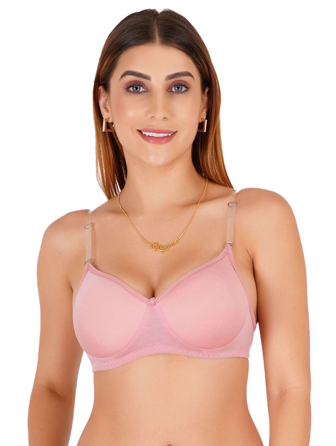 women solid non-wired t-shirt bra - 22443717 -  Standard Image - 1