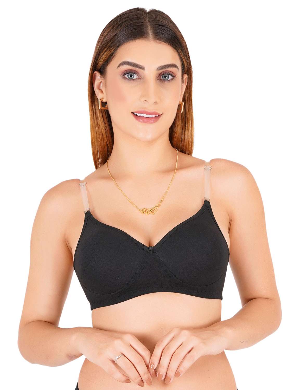 women pack of 4 non padded bra - 22444004 -  Standard Image - 4