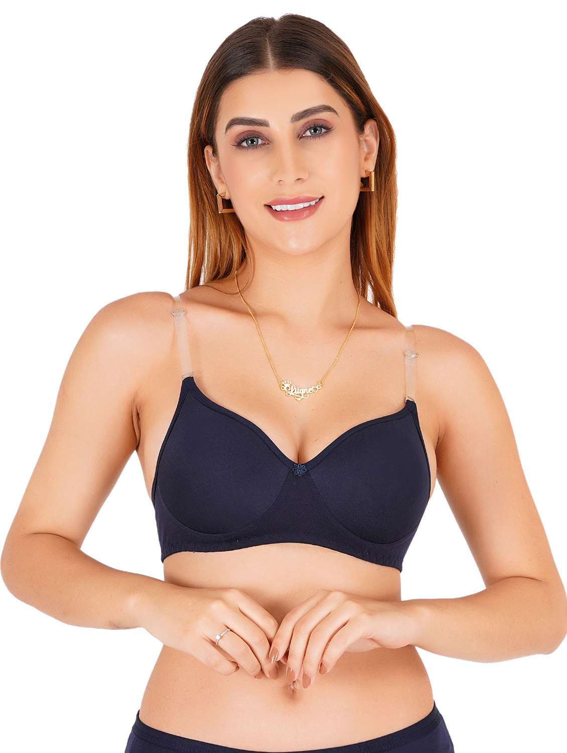 women pack of 4 non padded bra - 22444075 -  Standard Image - 1