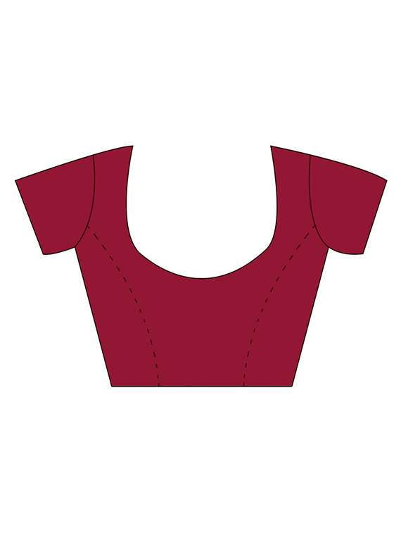 women solid with work half & half saree - 22444254 -  Standard Image - 4