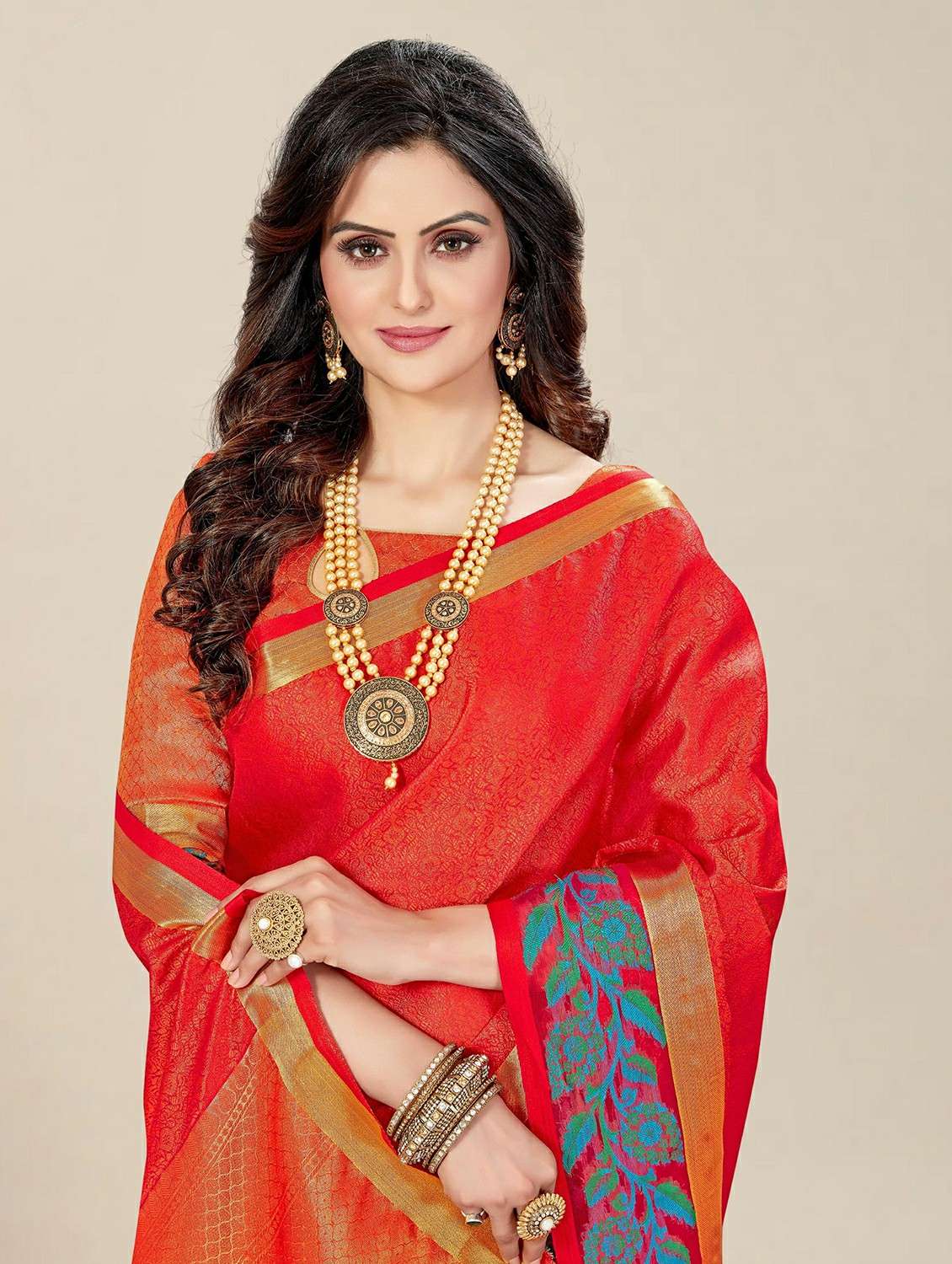 women self design bordered saree - 22444413 -  Standard Image - 1
