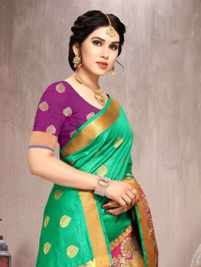 women self design banarasi saree - 22444439 -  Standard Image - 1