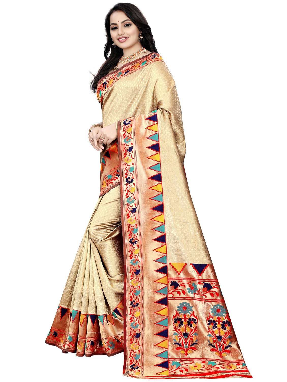 women self design paithani saree - 22444481 -  Standard Image - 1