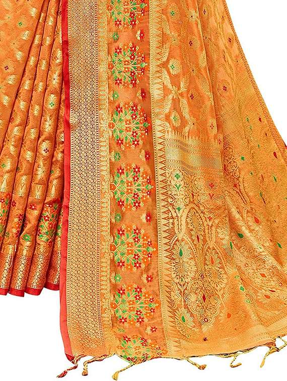 women self design banarasi saree - 22444560 -  Standard Image - 4