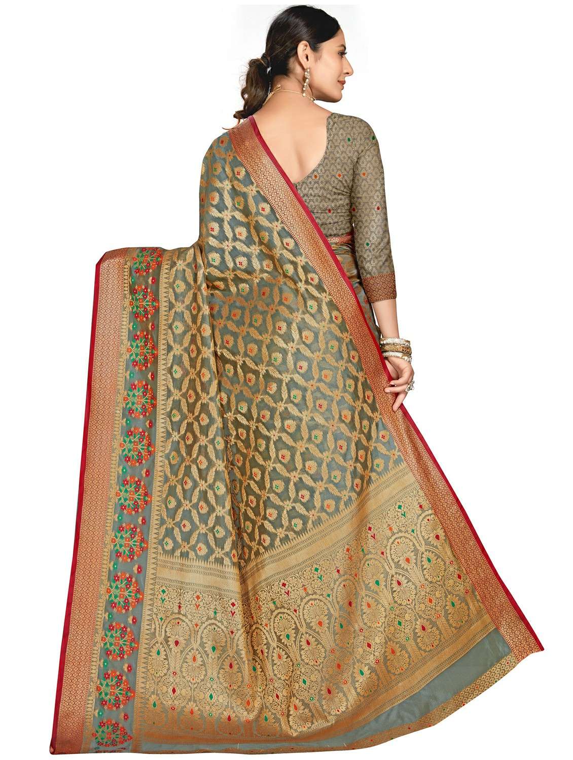 women self design banarasi saree - 22444563 -  Standard Image - 1