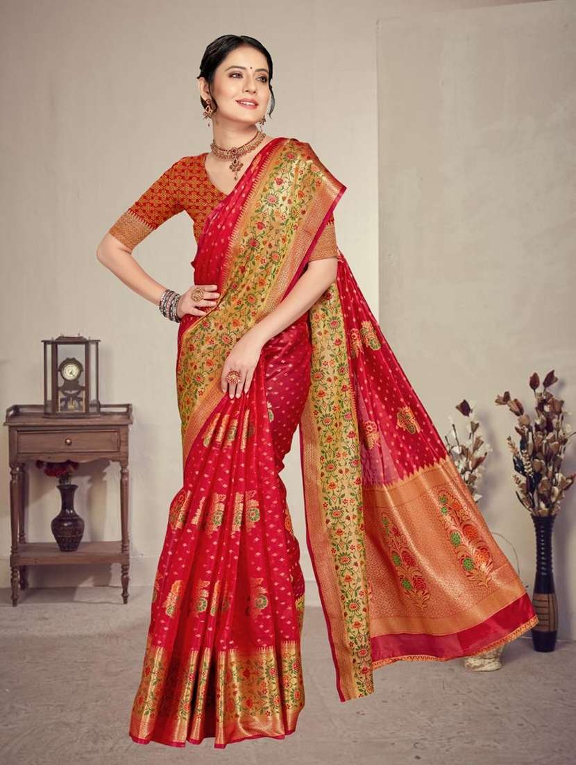 women self design banarasi saree - 22444583 -  Standard Image - 4