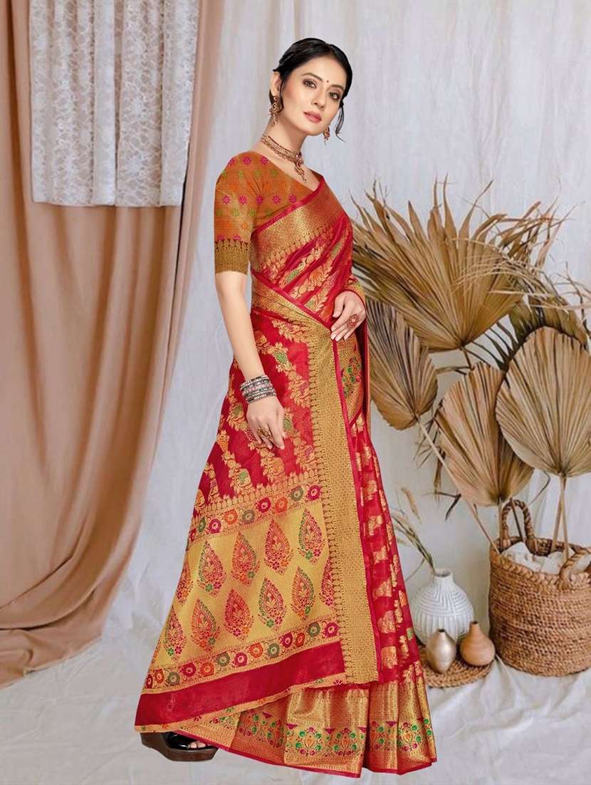 women self design banarasi saree - 22444591 -  Standard Image - 4