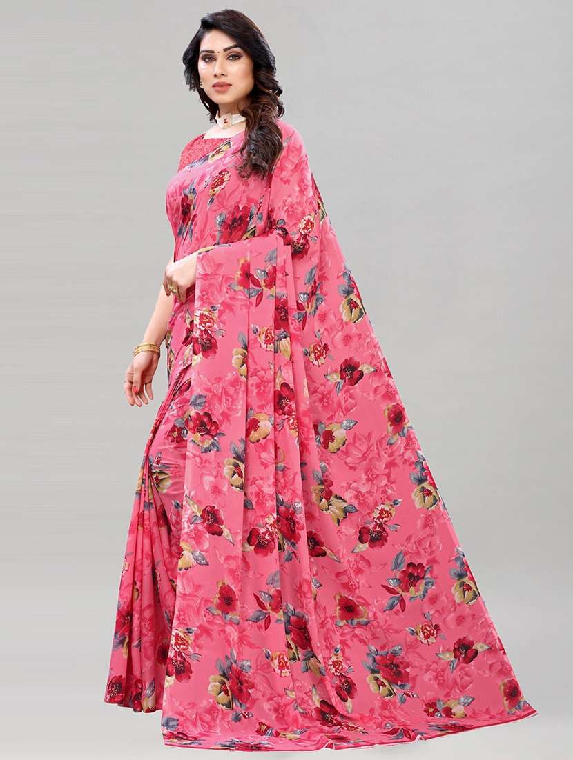 women pack of 2 printed combo saree - 22444962 -  Standard Image - 4