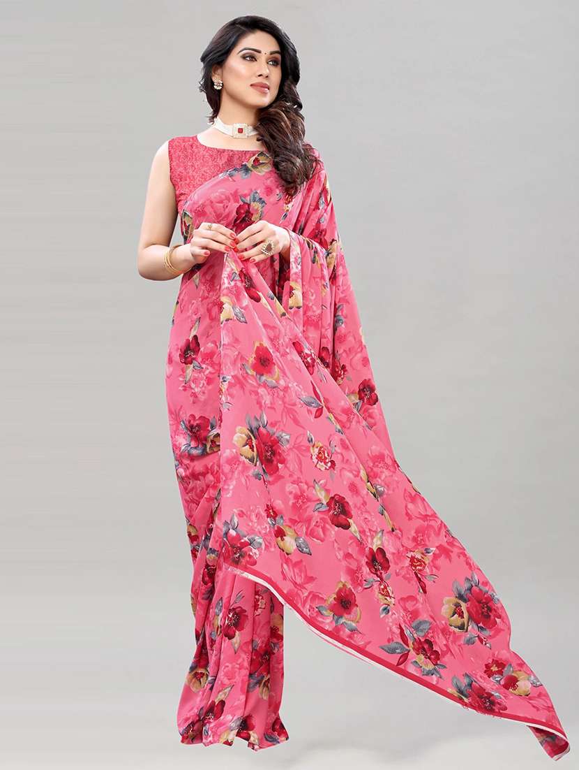 women pack of 2 printed combo saree - 22444964 -  Standard Image - 4