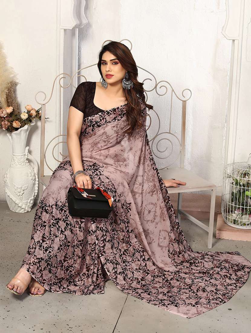 women pack of 2 printed combo saree - 22444966 -  Standard Image - 4