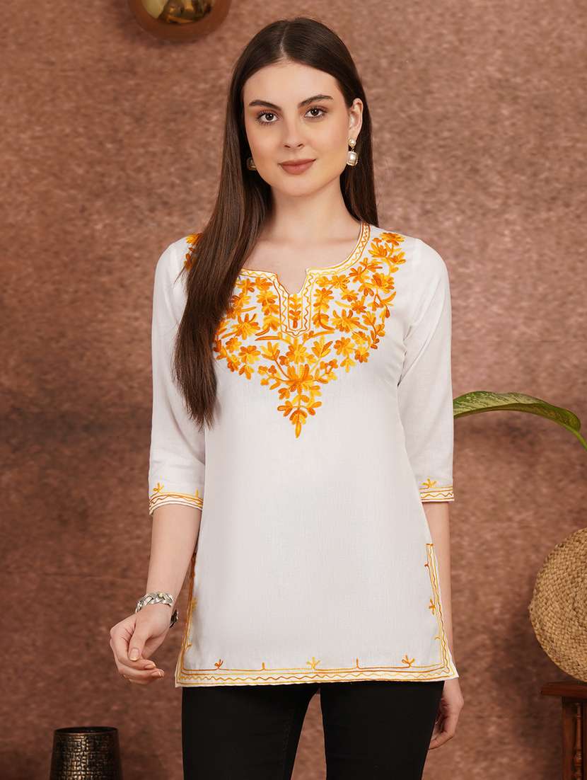 women white cotton a-line kurta