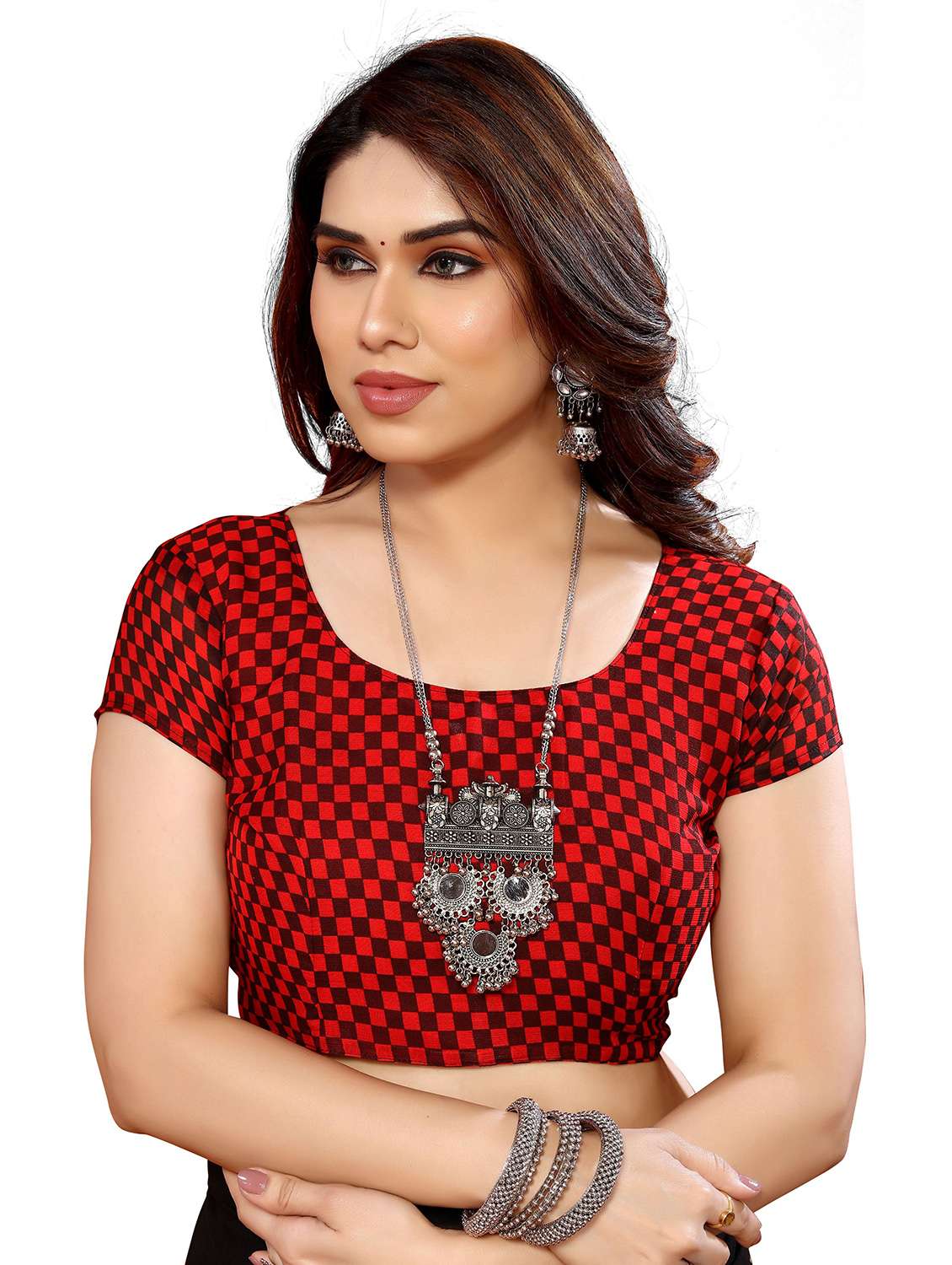 Women Pack Of 2 Printed Saree With Blouse - 22445142 -  Standard Image - 4