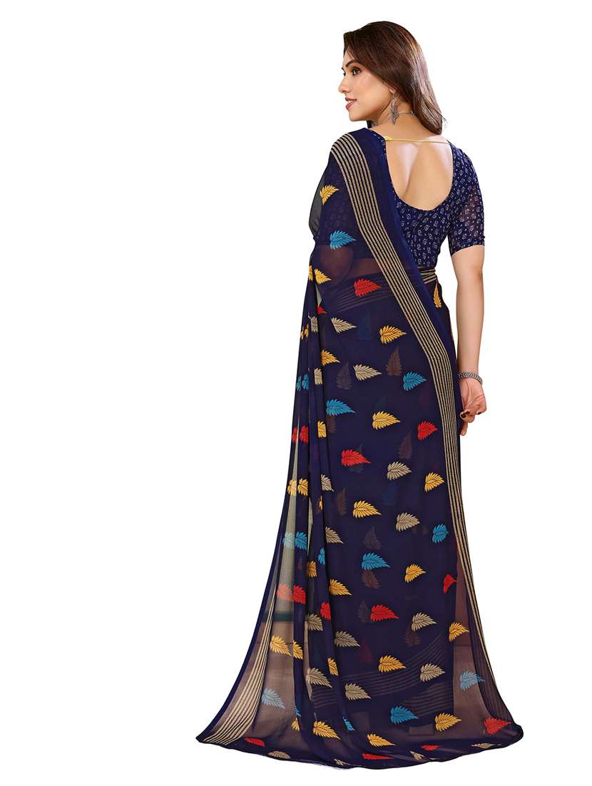 women pack of 2 printed saree with blouse - 22445190 -  Standard Image - 1