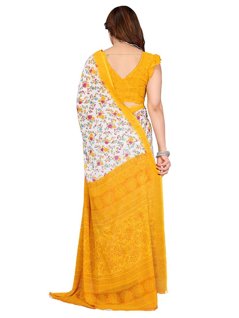 women pack of 2 printed saree with blouse - 22445196 -  Standard Image - 1