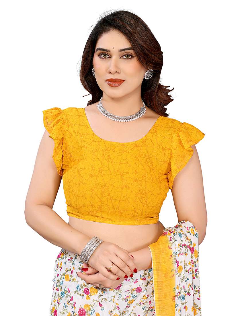 women pack of 2 printed saree with blouse - 22445196 -  Standard Image - 4