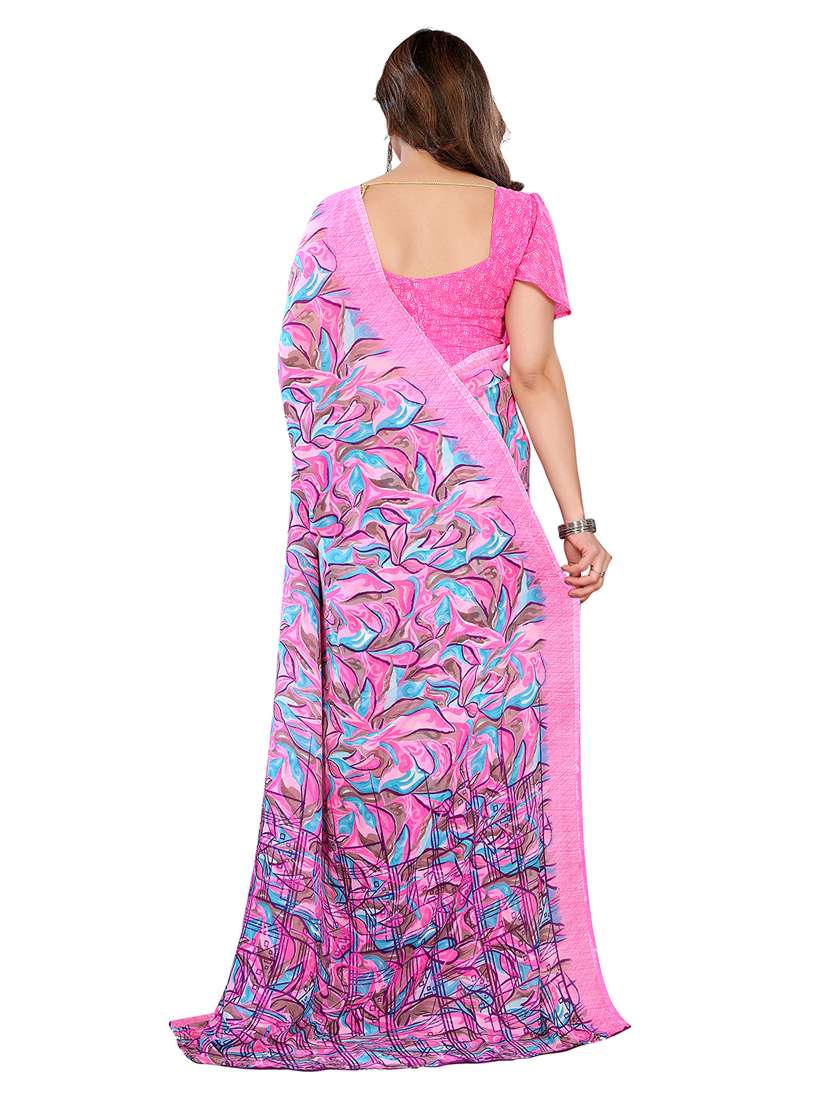 Women Pack Of 2 Printed Saree With Blouse - 22445206 -  Standard Image - 1