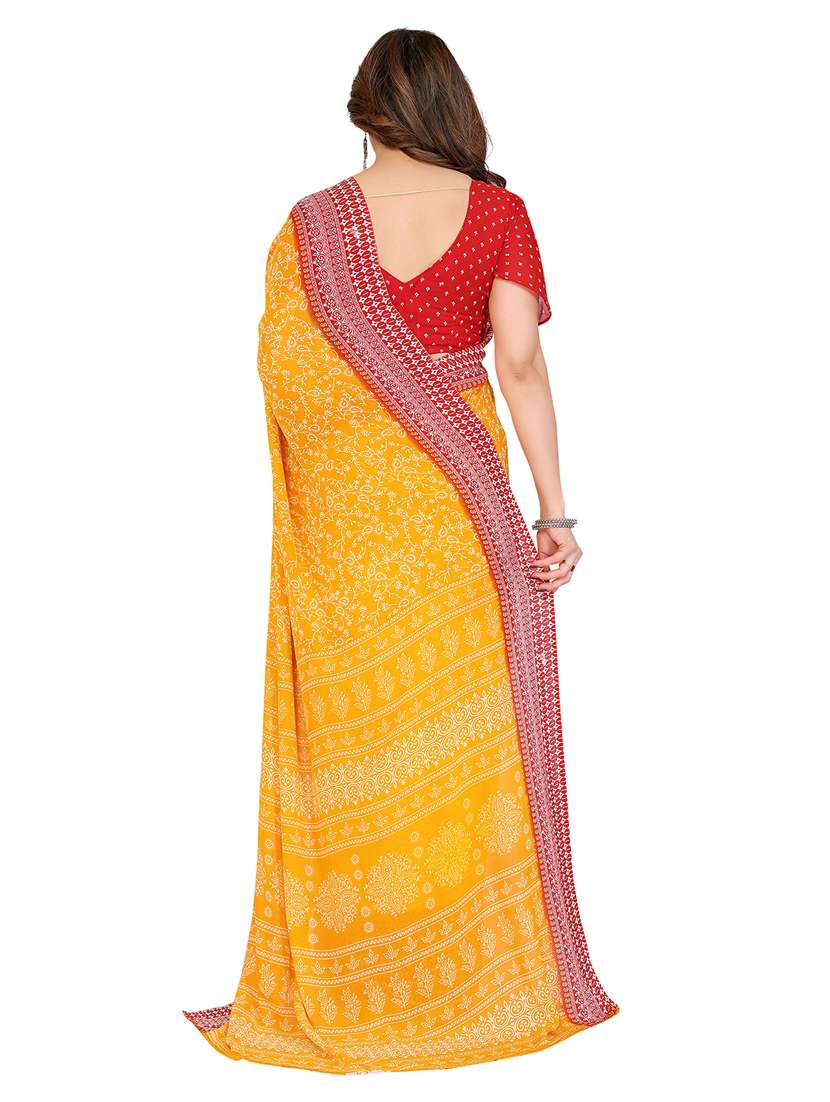 women pack of 2 printed saree with blouse - 22445225 -  Standard Image - 1