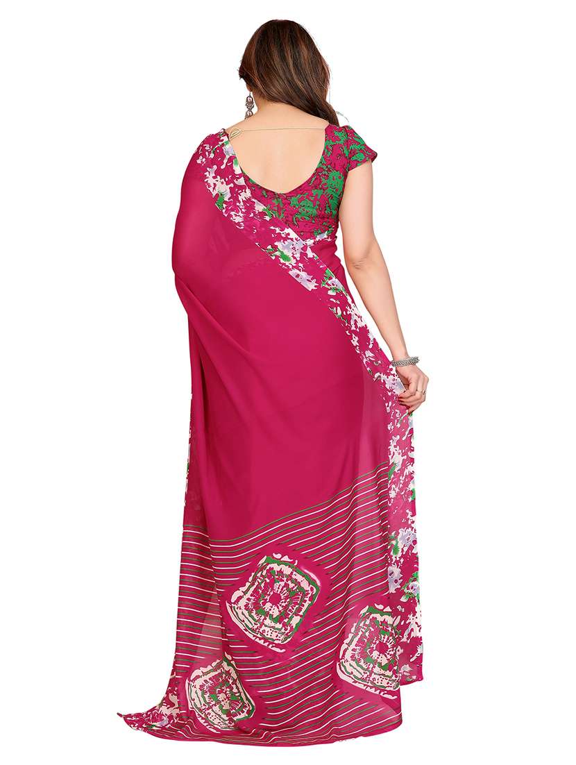 women pack of 2 printed saree with blouse - 22445350 -  Standard Image - 1