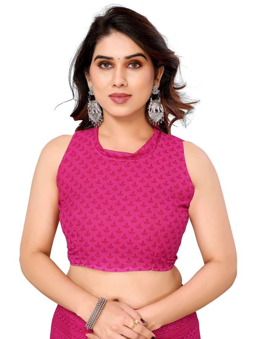 women pack of 2 printed saree with blouse - 22445353 -  Standard Image - 4