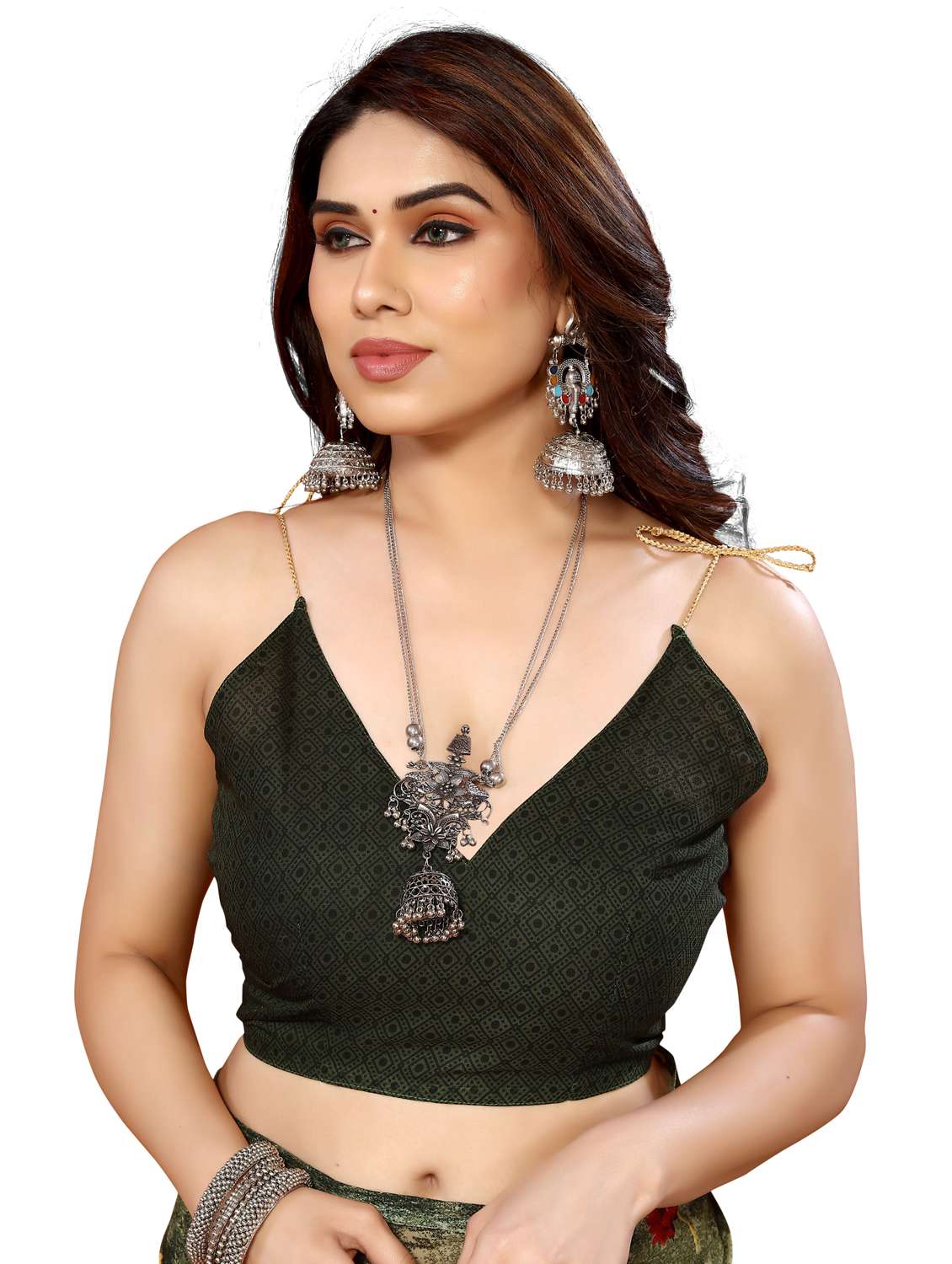 women pack of 2 printed saree with blouse - 22445400 -  Standard Image - 4