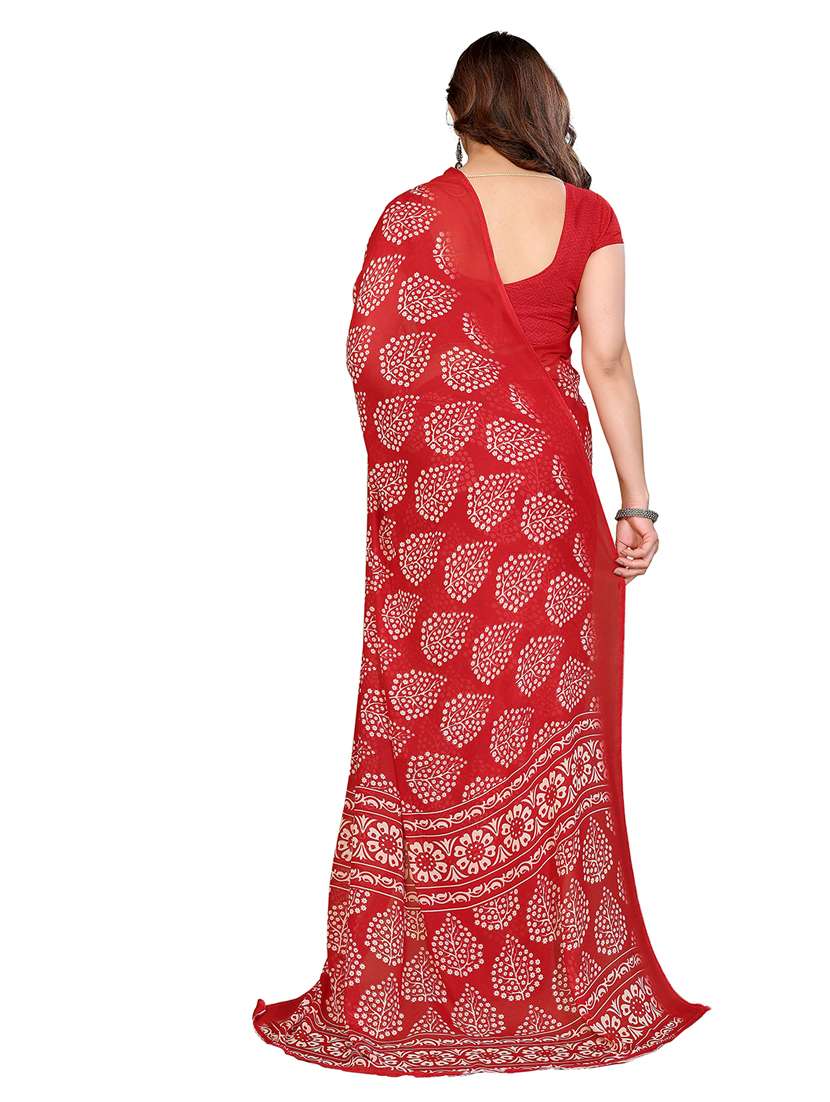 Women Pack Of 2 Printed Saree With Blouse - 22445472 -  Standard Image - 1
