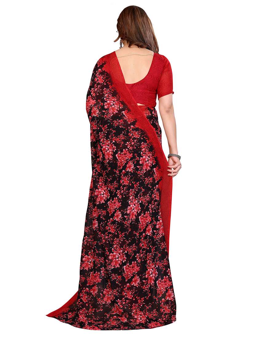 women pack of 2 printed saree with blouse - 22445496 -  Standard Image - 1
