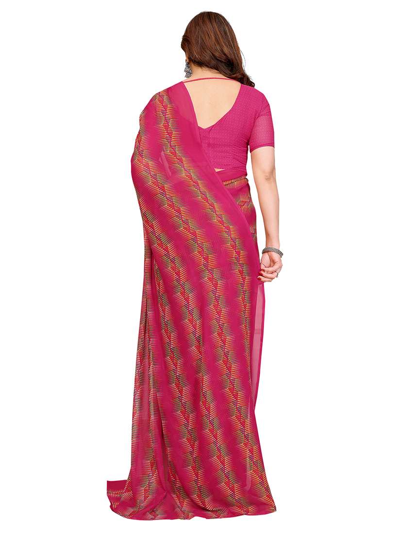 Women Pack Of 2 Printed Saree With Blouse - 22445566 -  Standard Image - 1