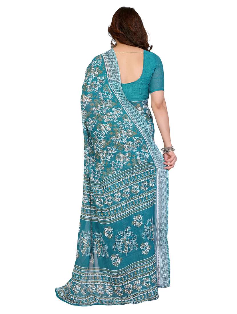 women pack of 2 printed saree with blouse - 22445699 -  Standard Image - 1