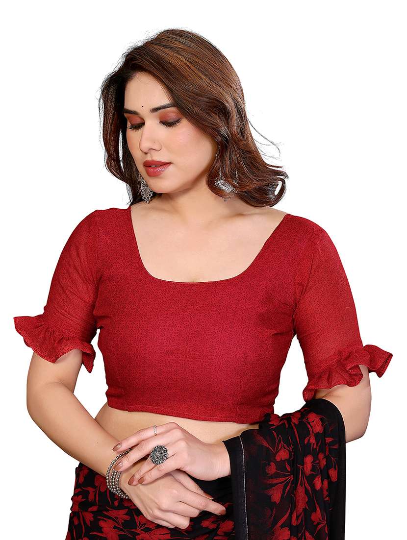 Women Pack Of 2 Printed Saree With Blouse - 22445731 -  Standard Image - 4