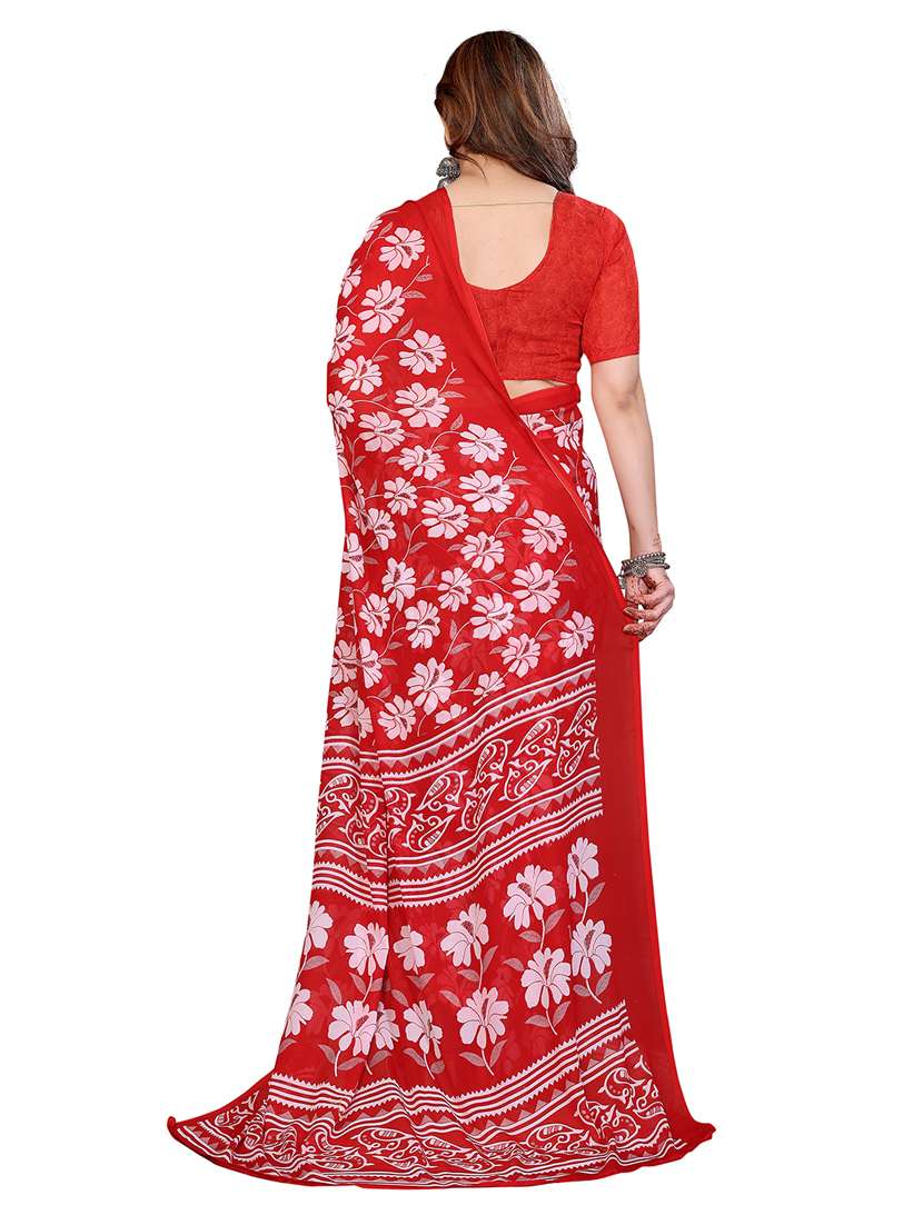 women pack of 2 printed saree with blouse - 22445761 -  Standard Image - 1