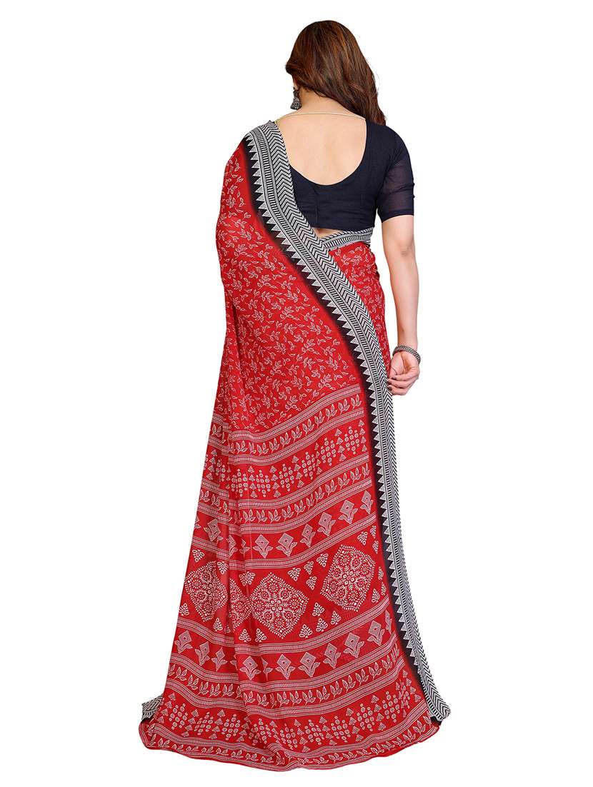 women pack of 2 printed saree with blouse - 22445785 -  Standard Image - 1
