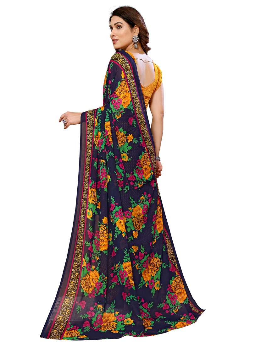 women pack of 2 printed saree with blouse - 22445801 -  Standard Image - 1