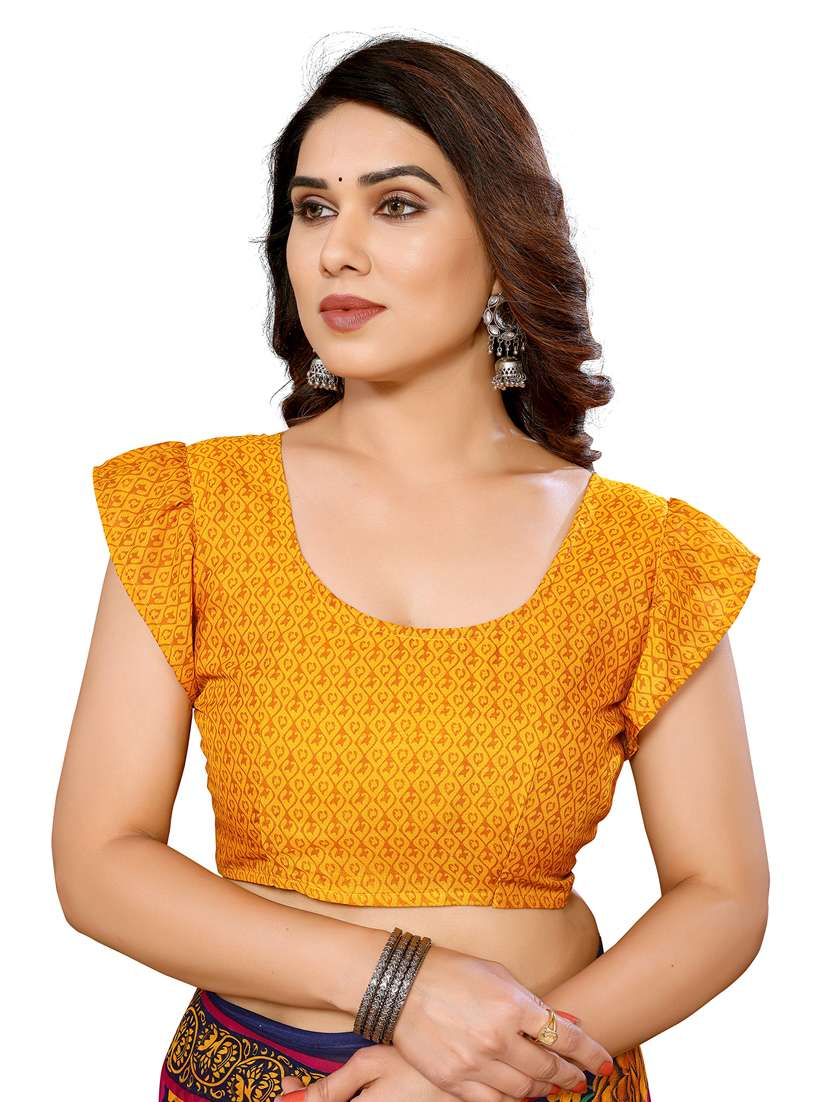 women pack of 2 printed saree with blouse - 22445801 -  Standard Image - 4
