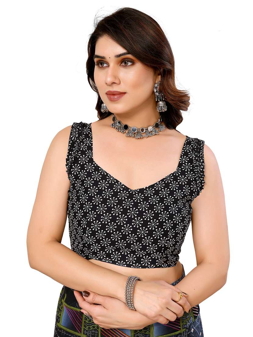 Women Pack Of 2 Printed Saree With Blouse - 22445826 -  Standard Image - 4